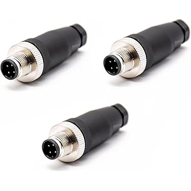 Pin Rundstecker Set - Wasserdicht, Für Industrie & Außenbereich, 3-polig