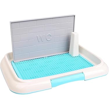 Vasino Per Cani Da Interno - Con Griglia, Antiscivolo, Design A Muro, Colore Rosa - Foto 9