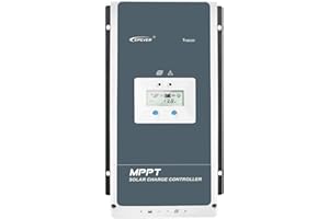 EPEVER® 100A Contrôleur de charge solaire MPPT série AN avec régulateur solaire de mise à la masse négative 12V/24V/36v/48v Auto Max 150V 5000W adapté pour batterie encastrée au gel AGM au plomb-acide