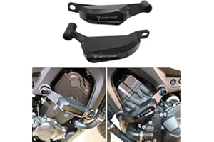 LongGreat CNC Aluminum Frame Sliders Anti-falling Crash Protector Engine Cover for Yamaha MT-09 FZ-09 2014-2020/FJ-09 MT-09 TRACER 2015-2020/XSR900 MT-09 SP 2017-2020