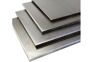STATIC ARC MILD STEEL SHEET METAL SQUARE CUT PLATE PANEL 5mm Thick / 200x200mm Size (5x200x200mm)