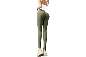 Memoryee Leggins Donna Sportivi Anticellulite Pantaloni Push up Booty Pantacollant Vita Alta Fitness Elastici Taglia Grossa Leggings Yoga
