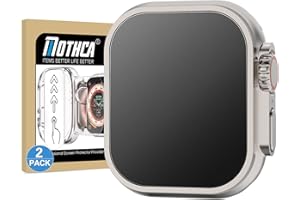 Mothca 2 Pack Matte Screen Protector for Apple Watch Ultra 3 (2025)/ Ultra 2/ Ultra 49mm, Auto-Alignment 9H Matte Tempered Glass, Anti-Glare, Anti-Fingerprint