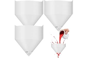 100 Pcs Paint Strainers, Disposable Paint Filter, Resin Filter Cone Paint Filter Screen, with 149 Micro Flow Nylon Mesh, Nylon Mesh Funnel, Automotive Spray Guns Paint Art Crafts Painting Projects
