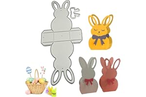 FONDUO Stanzmaschine Stanzschablone, Stanzschablonen Ostern Hase Scrapbooking Prägeschablonen, Stanzformen Schablonen Für Scrapbooking, Karten, Handwerk Prägen DIY Herstellung Ostern Geschenk Cutting Dies