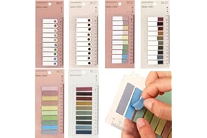 DOULEIN Segnapagina Etichette ，1200 Pcs Colorato Note Adesive Linguette indice Segna Pagine，per l'Etichettatura e l’Organizzazione di Documenti, Carte, Archivio, Libro, Cartella