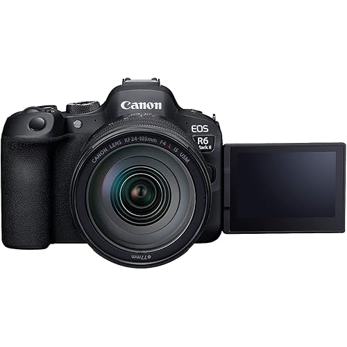 Canon EOS R6 Mark II 24. 2 MP Mirrorless Camera with RF24-105mm f4 L is USM Lens Kit (Black)