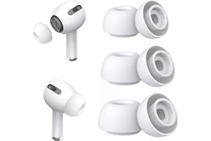 KANGSIT 3 Pairs Replacement Ear Tips for Airpods Pro and Airpods Pro 2nd Generation, Silicone Ear Tips with Noise Reduction Hole, Fit in The Charging Case