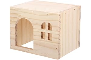 YARNOW Wooden Hamster House Hamster Hideout Hamster Accessories Hamster Platform For Small Animals