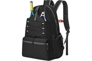 LUNAANDA Zaino da Tennis per Donne e Uomini, Borsa da Tennis, Borsa da Tennis con Scomparto per Scarpe,Zaino da Tennis Grande Borsa da Racchetta Borsa Sportiva Che Può Contenere 4 Racchetta e Scarpe Da Tennis