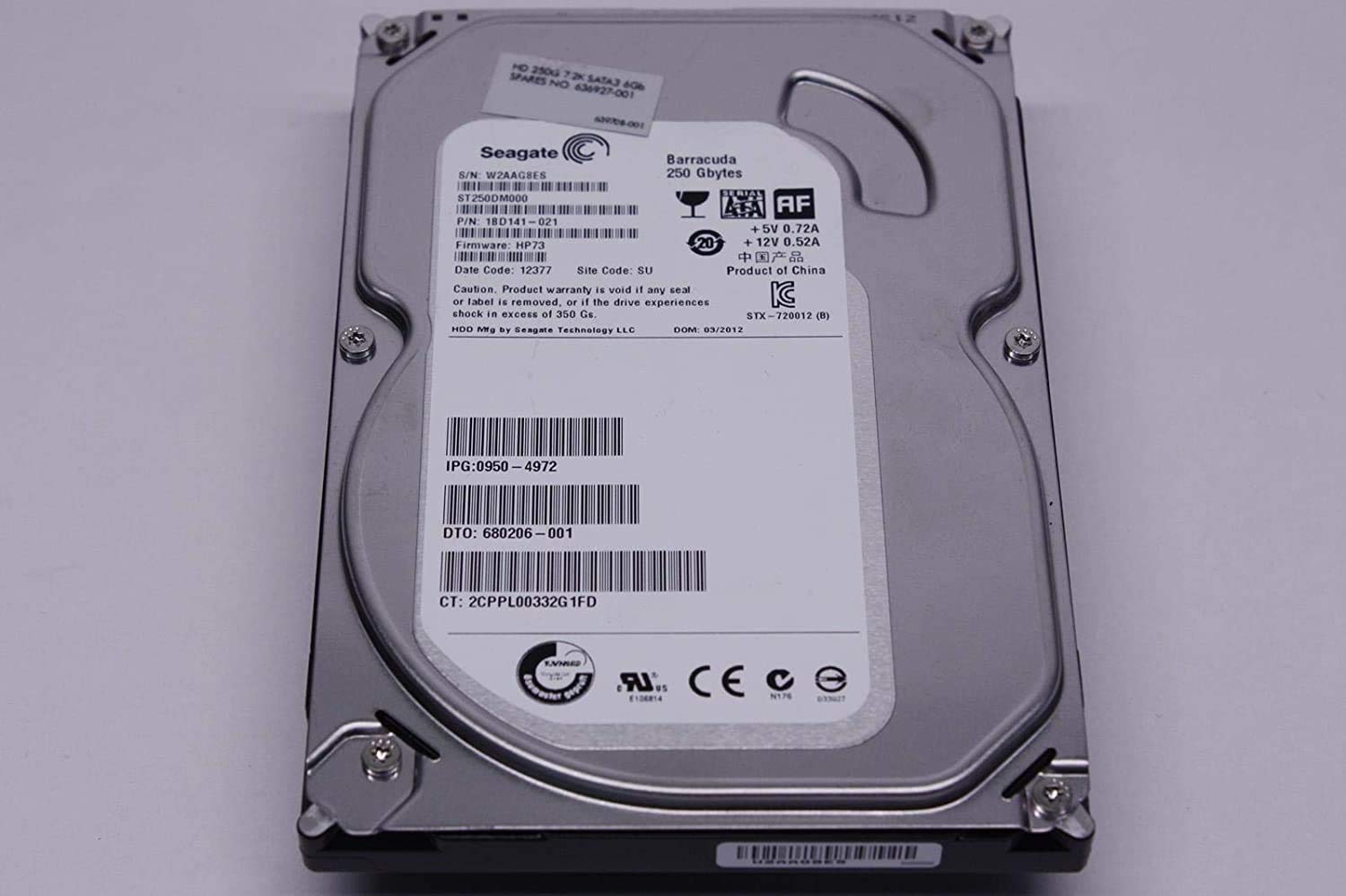 InfCloud 250 GB 7200RPM Premium High Performance Internal Hard Drive for PC (OEM)