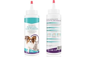 JSBNQRMZ Dog Ear Powder,30g Canker Powder For Dogs Ears,Dog Ear Cleaner, Ear wash for Dogs & Cats,Effectively Removes Debris,Waxy,Buildup and Ear Odor,Soothes Itchy & Inflamed Ears