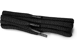 Kaps Lacets ronds, lacets durables 100% coton de haute qualité, fabriqués en Europe, 1 paire, plusieurs couleurs et longueurs