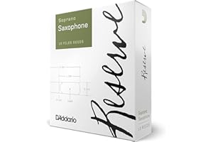 D'Addario Rico DIR1025 Reserve Soprano Saxophone Reeds (Pack of 10), Strength 2.5