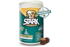 STARK Zenvibe - Calmante per Cani. Rilassamento Naturale Valeriana, Camomilla, L-Triptofano e tè Verde per Gestione di Stress, Ansia, Agitazione Cane 60 Bocconcini 180gr