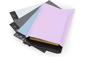 BUBBLEPOST Pack of 200 – 14 x 19 Inch | Pink Mailing Bags | Self Adhesive | Waterproof and Tear-Proof Postal Bags | Small to Large Sized Mixed Pink Plastic Mail Postage Plastic Envelopes