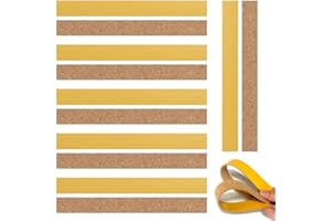 YINGMENGZHIGE 12 Stück Korkenstreifen Selbstklebend,Hutband Innen Selbstklebend zum Anpassen Der Hutgröße,Hut Größe Reduzierer,Korkstreifen Aufkleber,Kork Huteinlagen,Selbstklebende Korketiketten (200 × 20 × 2mm)