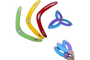 Canzoon Forme De V Retour Boomerang 4Pcs Boomerang Sport Boomerang Mousse Boomerang pour Les Jeunes Débutants Forme De V Retour Boomerang