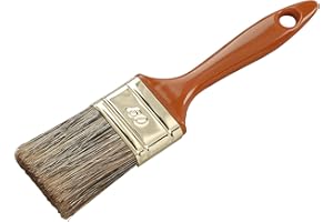 Savy 4516050 Pinceau plat spécial lasure 50 mm, Brun