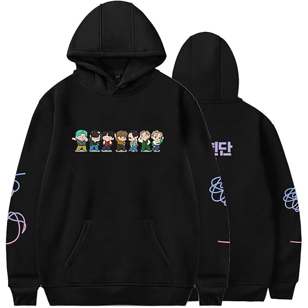 Sweat à Capuche Jungkook Solo Seven K-pop - Sweat Oversize Imprimé 3D Streetwear