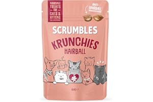 Scrumbles Anti-Hairball Krunchies Cat Treats 60g