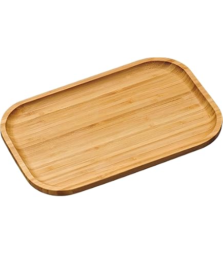 Plateau Bambou 25x14cm - Plateau Service Petit-déjeuner, Décoration Maison