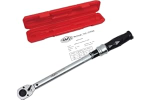 FAMEX WERKZEUG FAMEX 10865 Profi Drehmomentschlüssel 1/2 Zoll (12,5mm)-Antrieb - Größe 40-210 Nm – Messung in beiden Drehrichtungen – für Auto Suv Van