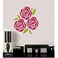 Kayra Decor Rose Design Stencils for Wall Painting - Pack of 1, 16 inch x 24 inch (KHS433)