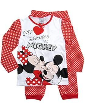 Minnie Mouse Ökotex Standard 100 Kollektion 2017 Pyjama 92 98 104 110 116 122 128 Mädchen Schlafanzug Neu Nachtwäsche...