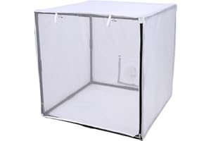 ‎FOCKETY Fockety Airbrush Farbspritzkabine, 76,2 X 76,2 X 76,2 Cm, Tragbares Farbspritzkabinen Werkzeug mit Filtervorhang Aufbewahrungstasche, Malzelt Stationswerkzeug für Heimwerkerprojekte,