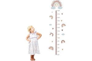 DOUKESH Medidor Altura Gráficos de Crecimiento Pared Tabla de Crecimiento para niños Tabla de Altura de Pared Regla de Pared Para Niños Medidor de Altura Para Niños Para Decoración Habitación Infantil A