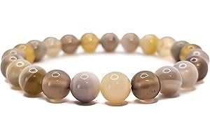 SPILLOX Bracciale Uomo Donna Elastico Da Vere Pietre Preziose Naturali Di 8mm Reiki Idea Regalo Di Natale Originale Diffusore Di Energia Guarigione Equilibrio