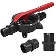 SEAFLO 720GPH Manual Diaphragm Hand Bilge Pump for Water Transfer (Plastic Handle)