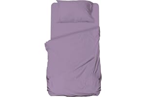 hermet Set Lenzuolo Una Piazza e Mezza Microfibra, Lilla, Completo Letto, Lenzuolo Sopra, Lenzuolo Con Angoli, Federa, Winner