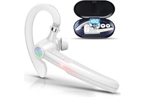 CEPPEKYY Oreillette Bluetooth sans Fil avec Dual Mic,V5.3 Kit Main Libre Bluetooth Oreillette,48H d'appel Ecouteurs Bluetooth sans Fil Bureau Conduite,Casque Bluetooth sans Fil pour iPhone Android,Updated