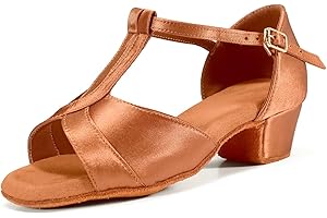 TRIWORIAE-Donna Bambina Scarpe da Ballo Latino/Ballo da Sala/Ballo Liscio Danza Moderna Scarpe da Raso
