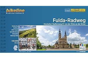 Fulda-Radweg: Hessischer Radfernweg R1 von der Rhön an die Weser. 1:50.000, 242 km, wetterfest/reißfest, GPS-Tracks Download, LiveUpdate (Bikeline Radtourenbücher)