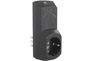 Bticino S3623GC Presa Smart WiFi, Presa Intelligente Italiana da Muro, Monitoraggio Energia da App, Controllo Vocale, Funzione Timer, Compatibile con Alexa e Google Home, Spina Piccola 10A, Nero