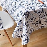 Joybuy la azul y blanco porcelana Estilo étnico algodón lino mantel...