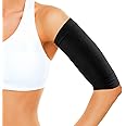 Artibetter Arm Slimming Shaper Wrap Compression Arm Sleeve Upper Arm Shaper Weight Loss Slimming Belt Band for Women Lady Girl 1 Pair (Black)