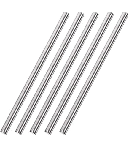 Sourcing Map - Lot De 4 Tiges Inox 4mm X 100mm - Parfait Pour Modèles Réduits Et DIY