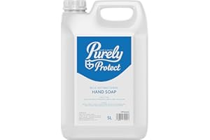 Blake & White Antibacterial Hand Soap 5L - Purely Protect White Handwash Liquid Soap for Home, Office, Kitchens and Washrooms - Unscented Hand Wash to Kill 99.9 of Germs and Bacteria - PP4101