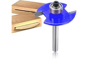 Sinoprotools Biscuit Jointer Router Bit 1/4 Inch Shank, Biscuit Joint Slot Cutter Router Bit, Wood Biscuit Cutter, Woodworking Cutter Tool (Blue,10#)