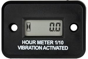 Yooreal YR-HM016 Contaore a vibrazione, promemoria di manutenzione, per apparecchiature del motore, generatori, tosaerba, motociclette, ATV, ecc.