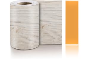 TECDW Bordi per Carta da Parati Autoadesivi 10M x 10CM Legno Nastro Decorativo Adesivo per Pareti Impermeabile Rimovibile Greche Adesive per Pareti per Cucina Soggiorno Bagno Battiscopa (Colore - 5)