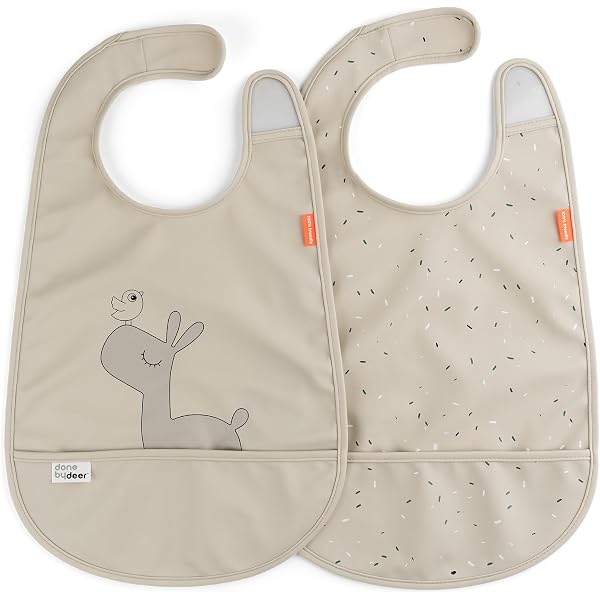 Done By Deer Bavaglino Con Velcro (confezione Da 2) Coccodrillo Blu| Kidinn - 7
