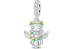 YIXUAN Kompatibel mit Pandora Armbändern 925er Silber passt für Halsketten Anhänger Perlen und Charm-Schmuck als Geschenk für und Freunde