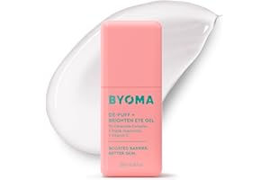BYOMA De-Puff and Brighten Eye Gel (20ml) Lightweight Gel Cream for Dark Circles, Puffiness and Wrinkles - Under Eye Cream With Hyaluronic Acid and Vitamin C - Barrier Repair Skincare