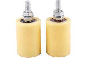 Hopbucan Vite di Guida 6201 M12 per Cuscinetti un Rulli Piatti nel Acciaio PP 2Pz 50X70Mm per Portone Scorrevole per Porta Elettrica