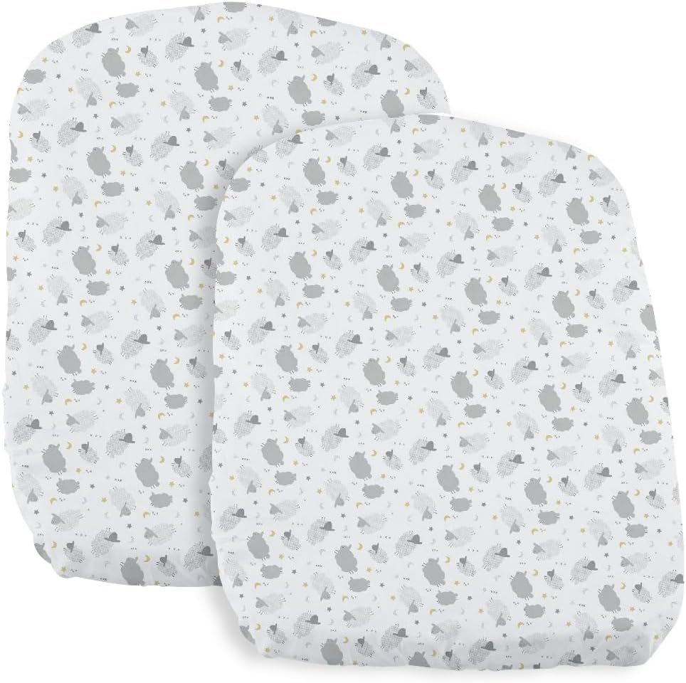 Chicco Çarşaf Crib Set İki Parça Baby Hug Grey Sheep